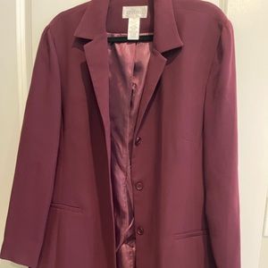 Maroon blazer